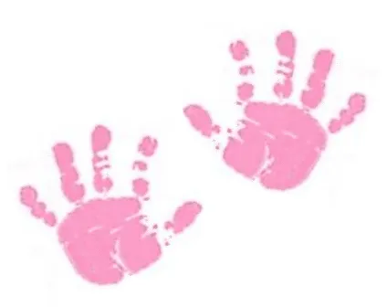 Using A Baby Hand And Footprint As A Gift