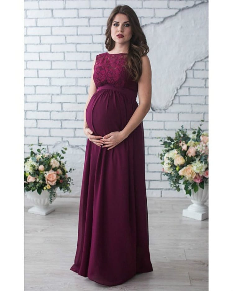 elegant evening dresses for pregnant